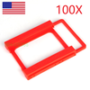 100X 2.5" Ssd Hdd To 3.5" Mounting Adapter Bracket Bay Holder For Pc Atx Case Us