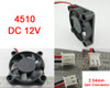 50Pcs Brushless Dc Cooling Fan 45X45X10Mm 4510 7 Blades 12V 2Pin 2.54 Connector