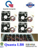 4 Pack Quiet Replacement Fans For Quanta Lb8 Switch