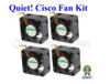 Quiet Version Cisco Sf300-24Mp Fan Kit, 4X Sunon Maglev Or Delta Low Noise Fans