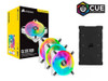 Corsair Icue Ql120 Rgb Led Pwm White Fan Triple Fan Kit With Lighting Node Core