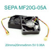 50Pcs Sepa Mf20G-05A 20X20X6Mm 2006 Dc 5V 0.06A Mini Dc Brushless Cooling Fan