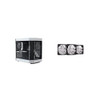 Hyte Y60 Case, White + Flow Fa12 Triple Fan Pack Bundle