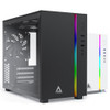 Mid-Tower Gaming Computer Case M-Atx/Itx Tempered Glass W/ 3Pcs High Airflow Fan
