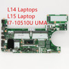 Motherboard For Lenovo Thinkpad L14/L15 Laptop I7-10510U Uma 5B20W77444