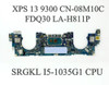 Cn-08M10C For Dell Laptop Xps 13 9300 With I5-1035G1 Cpu 16G Ram Motherboard