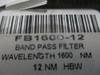 Thorlabs Fb1600-12 Ø1" Bandpass Filter, Cwl = 1600 ± 2.4 Nm, Fwhm = 12 ± 2.4 Nm