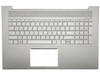 Genuine Hp Envy 17-Cg Palmrest Cover Keyboard Greek Silver Backlit L87983-151