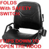 Forklift Seat W Switch Folds Caterpillar Hyster Yale Nissan Crown Toyota Clark