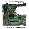 M973K New For Dell Lnspiron 3467/3567/3568 Motherboard I7-7500U 15341-1 M973K New For Dell Lnspiron 3467/3567/3568 Motherboard I7-7500U 15341-1