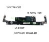 901719-001 901719-601 For Hp 13-V Tpn-C127 I5-7200U Cpu 8Gb Motherboard La-D402P