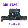 Motherboard For Msi Gt75 Titan 9Sg Ms-17A61 W/ I5 I7 I9 8Th/9Th Gen Cpu