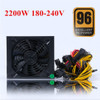 2200W Power Supply Mining Atx Psu Pc Power Module 6/8 Gpu Eth Rig Coin 180V-240V