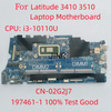 For Dell Latitude 3410 3510 Laptop Motherboard Cpu:I3-10110U Cn-02G2J7  19746-1