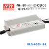 Mean Well Hlg-600H-24 Power Supply 600W 24V