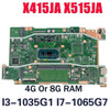 X415Ja Laptop Motherboard For Asus X515Jab X515Jf X515J X415J P1511Cja P1511Cjp