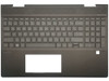 Genuine Hp Envy 15-Ds Palmrest Cover Keyboard Uk Black L53987-031