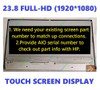 Lm238Wf5-Ssd1 Lm238Wf5(Ss)(D1) Lcd Led Touch Screen 23.8" Fhd Display Digitizer