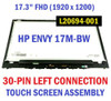 Hp Envy 17.3" Fhd Touch Screen Lcd Display Full Assembly L20694-001