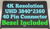 Dell Inspiron 7559 Lcd Touch Screen Bezel 15.6" Dwj0R Uhd 4K 3840X2160