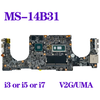 For Msi Ps42 Modern 8Ra 8R0 Ms-14B31 Motherboard I3 I5 I7 8Th Gen V2G/Uma Ddr4