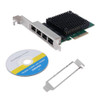 3X(Pcie X4 2.5G Gigabit  Card Rtl8125B 4 Port Ernet  Card Desktop Server  Cardh