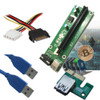 Wholesale Lot 100Pcs Mining Pci Express Powered Adapter Kit 1X To 16X Riser Card