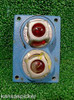 CROUSE-HINDS MODEL NX DOUBLE RED PILOT LAMPS MOD. EXPLOSION DUST PROOF FIXTURE