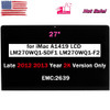 27" For Imac A1419 Lcd Display Lm270Wq1 Sdf1 Sdf2 Late 2012 2013 Year 2K Panel