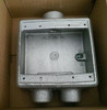 Lot of 2 New Crouse-Hinds FSD212 Two Gang 1/2-3/4 Entry Outlet Box 28.3 Cu.In.