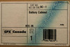 SPX BC-1 Battery Cabinet BC1 SEALED