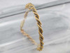 Two Tone Gold Rope Chain Bracelet