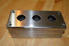 HOFFMAN E-3PBSS STAINLESS 8X3-1/4X2-3/4IN 3 PUSHBUTTON ENCLOSURE D381925