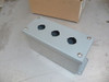 HUBBELL / WIEGMANN 2VB61 MINIATURE 3 HOLE  PUSH BUTTON ENCLOSURE