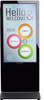 55 Inch Touch Screen Floor Display One Side Kiosk With Wheels