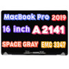 Macbook Pro Retina A2141 2019 16" Space Gray Lcd Full Screen Assembly Emc 3347 .