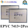 2Pcs Amd Epyc Milan 7413 24 Core 48Threads 2.65Ghz Cpu Processors No Vendor Lock