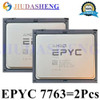 2 Pcs Amd Milan Epyc 7663 Cpu 2.00Ghz 56-Core 256Mb Sp3 Processor No Vendor Lock