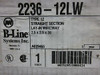Cooper B-Line 2 1/2 x 2 1/2 x 36 Straight Section Lay-In Wireway # 2236-12LW