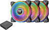 Thermaltake Riing Quad 120Mm 16.8 Million Rgb Color (Alexa, 120Mm, Black