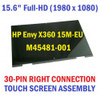 Hp Envy X360 15M-Eu 15-Eu Series 15.6" Fhd Lcd Display Touch Screen Assembly