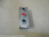 HOFFMAN E-3PBSS STAINLESS STEEL 3 HOLE PUSH BUTTON ENCLOSURE WITH BUTTONS