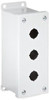 Rittal 8017666 Light Grey 14 Gauge Carbon Steel 3 Hole Miniature Pushbutton Box