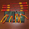 11Pc Insulated Pliers/Cutters/Drivers Set With Pouch Witha 32888, 1000 Volt Rate