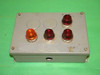 Hoffman Enclosure N-343810 W/ 3 Red 800T-P16A & 1 Orange 800T-P16A Pilot Lights