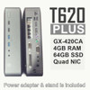 Hp  T620 Plus Thin Client Quad Core Gx-420Ca 4/64+Intel 4Port Gb -Pfsense Ready