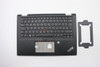 Lenovo Yoga X390 Keyboard Handrests Belgian Top Cover Black Backlight-
