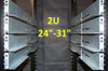New 10 Sets(20U Total) Of 24"-31" 2U Rail Kit  4-Post Rackmount Universal Rails