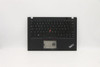 Lenovo Thinkpad T14S Keyboard Handrests Danish Top Cover Black Backlit-