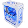 462154.5Cm Gaming Pc Case With 4 Fans Acrylic Full Transparent Atx Vertical Wa